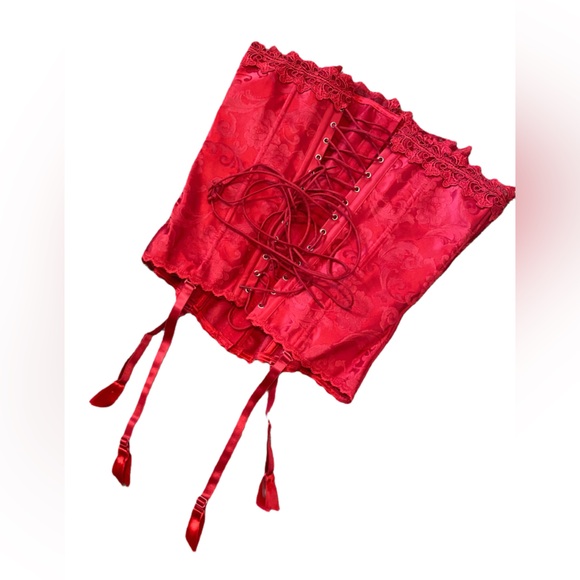 NWOT y2k Fredericks Red Corset - Picture 2 of 4